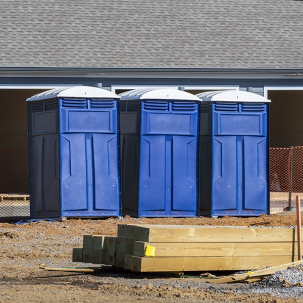 are there any restrictions on what items can be disposed of in the portable toilets in Charenton